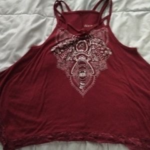 Cropped elephant tank top